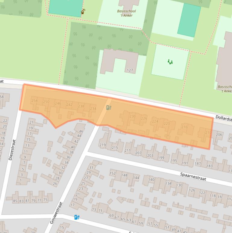 Kaart van postcodegebied 3812ES.