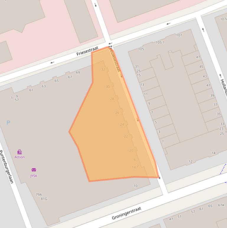 Kaart van postcodegebied 3812GG.