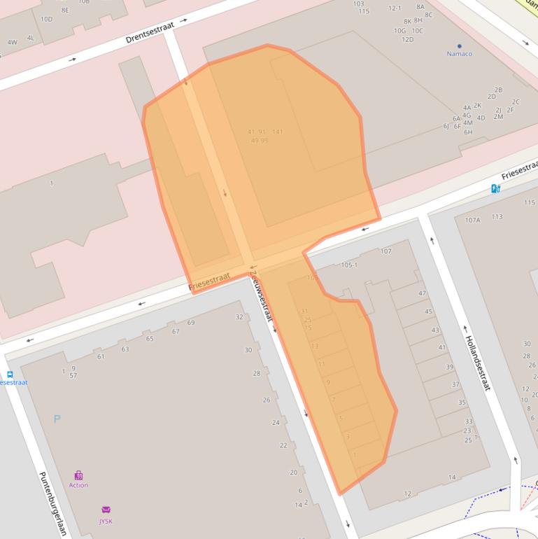 Kaart van postcodegebied 3812GH.