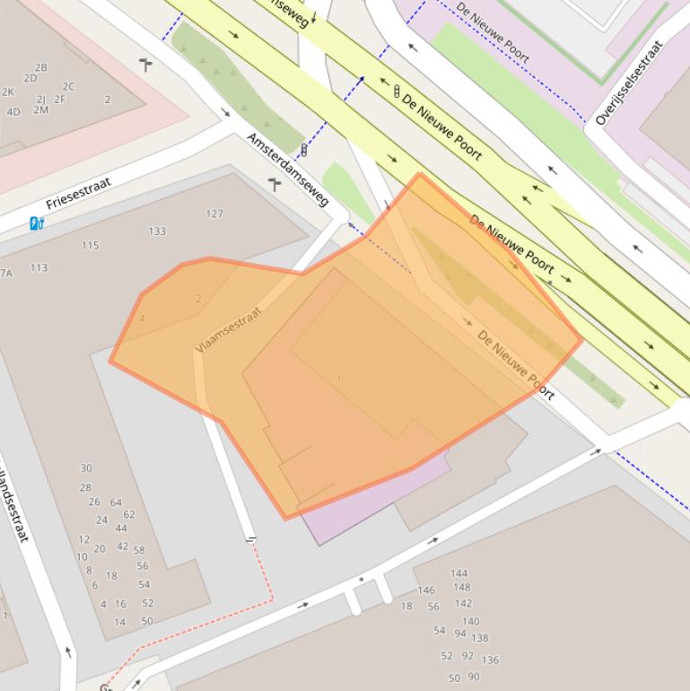 Kaart van postcodegebied 3812GK.