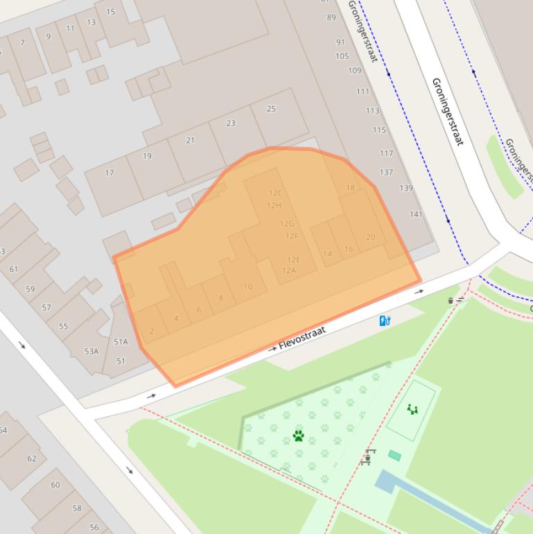 Kaart van postcodegebied 3812GP.