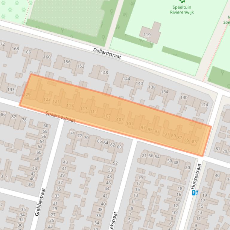 Kaart van postcodegebied 3812HC.