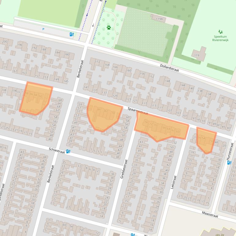 Kaart van postcodegebied 3812HH.