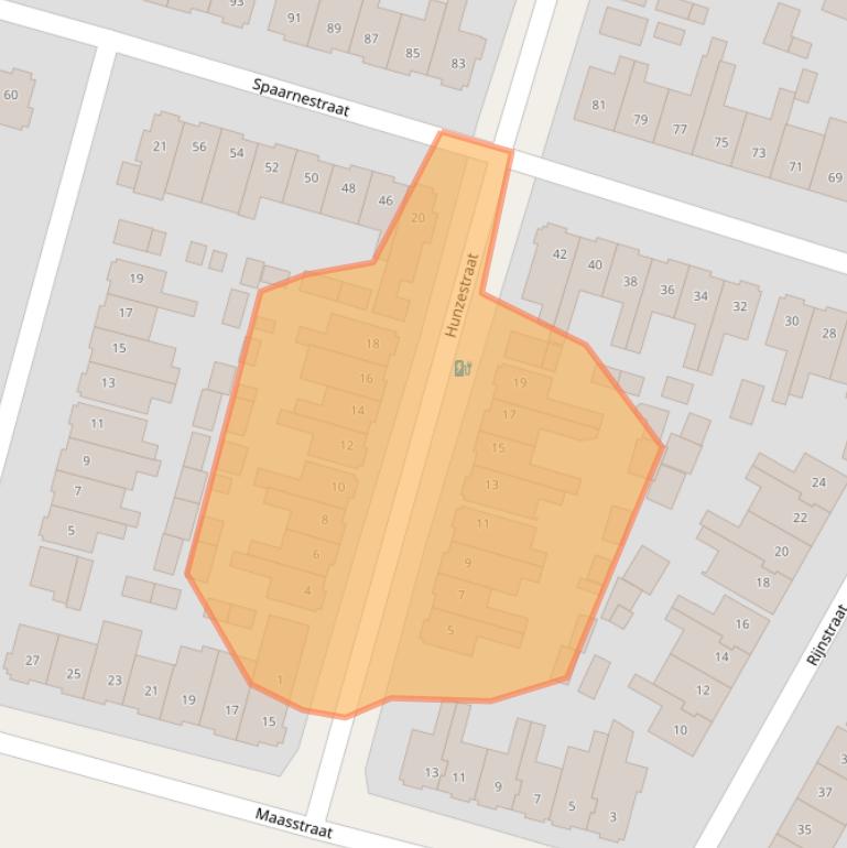 Kaart van postcodegebied 3812HT.