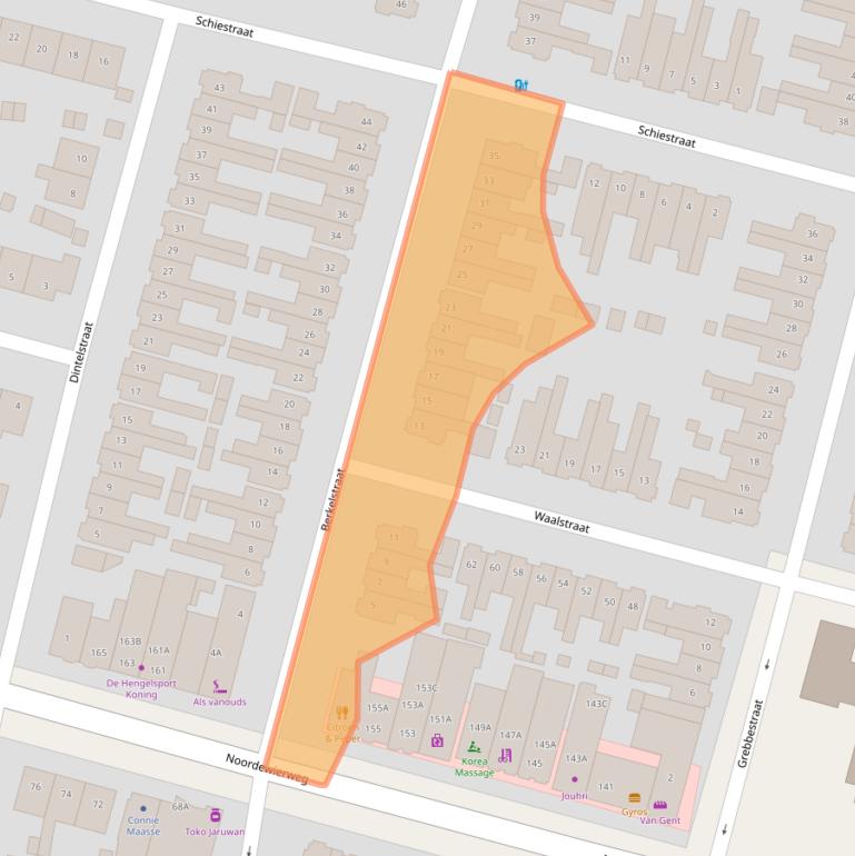 Kaart van postcodegebied 3812KA.
