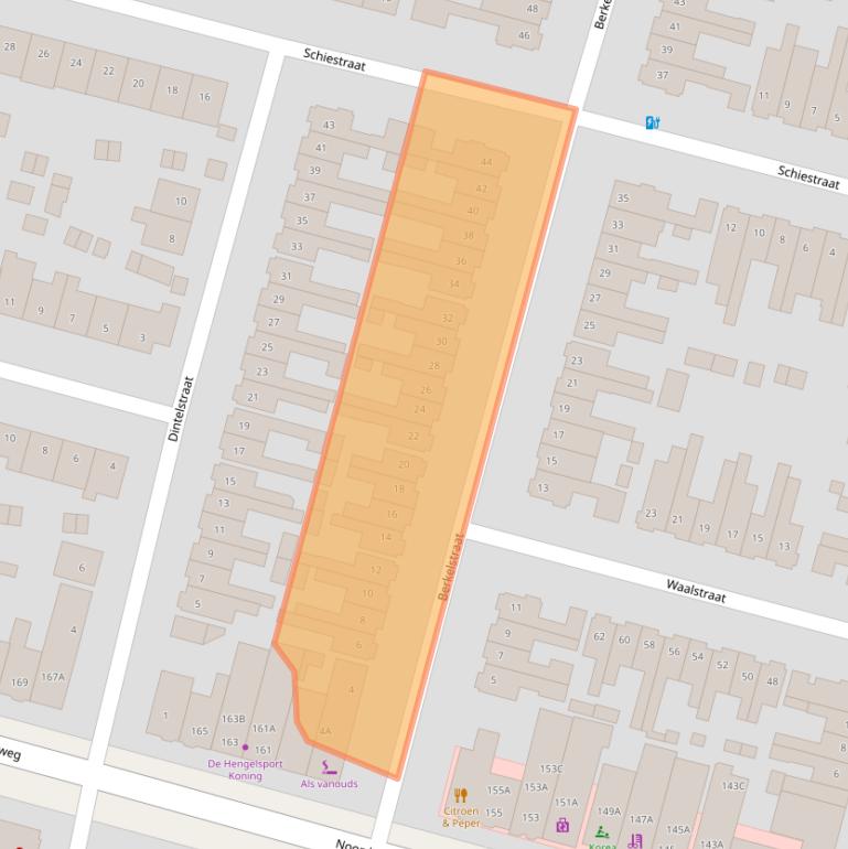 Kaart van postcodegebied 3812KC.