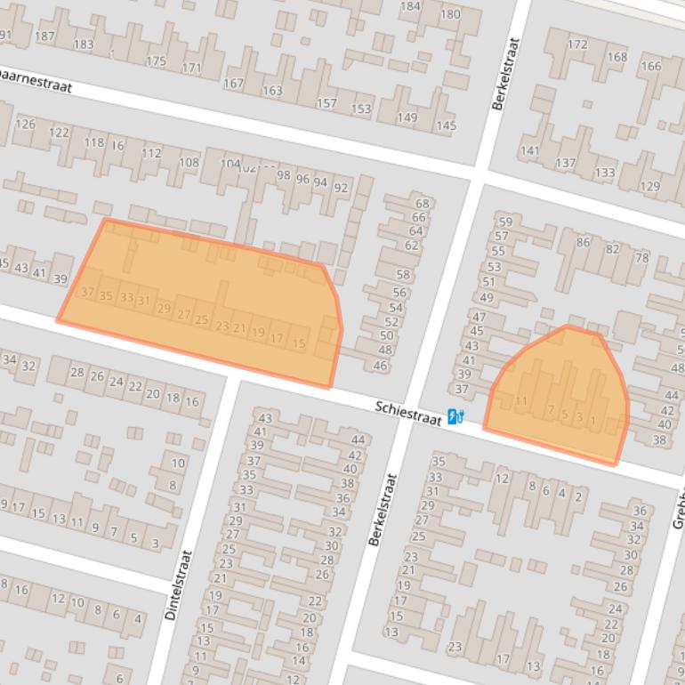 Kaart van postcodegebied 3812KE.