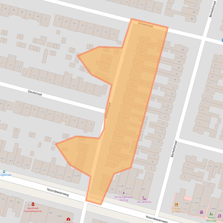 Kaart van postcodegebied 3812KL.