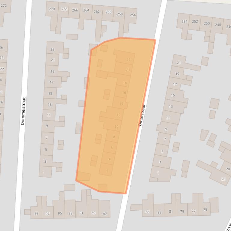 Kaart van postcodegebied 3812KX.