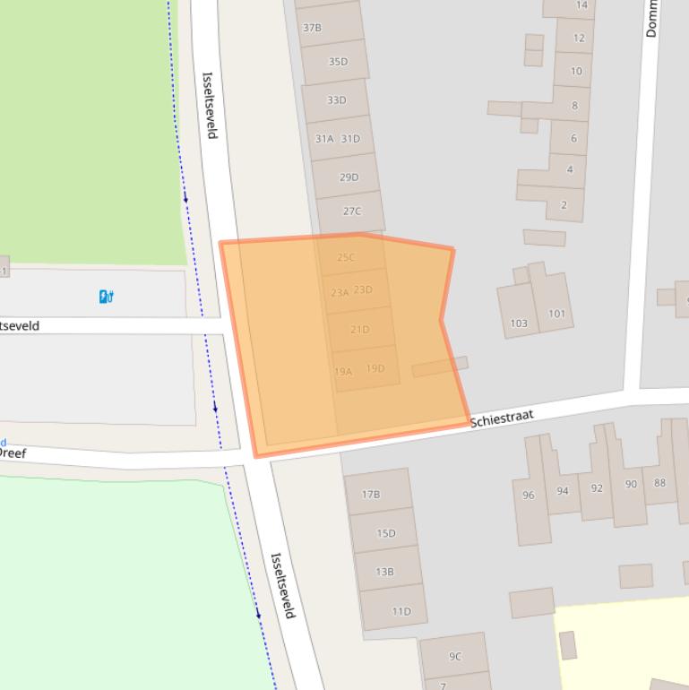 Kaart van postcodegebied 3812LC.