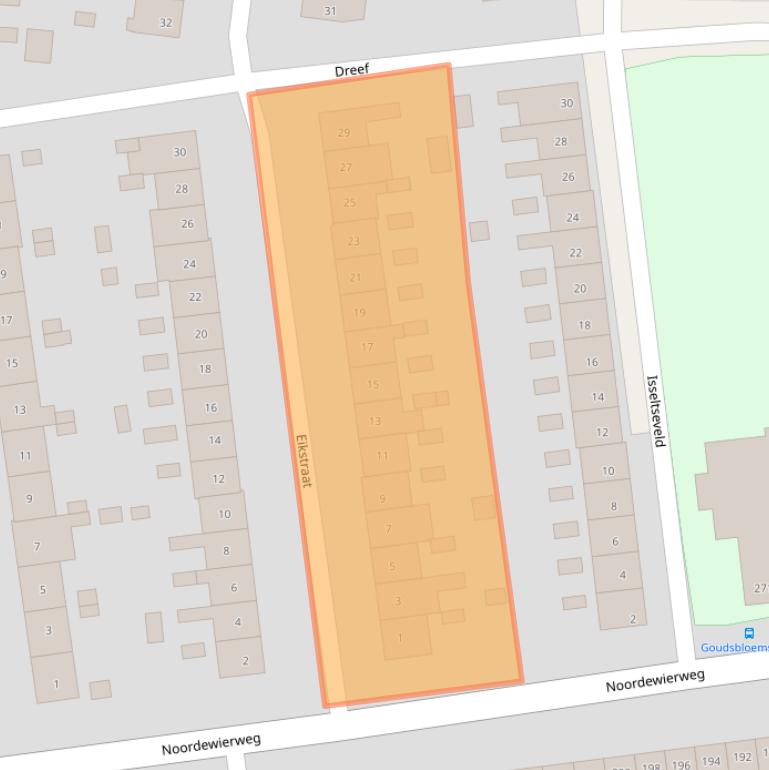Kaart van postcodegebied 3812MA.