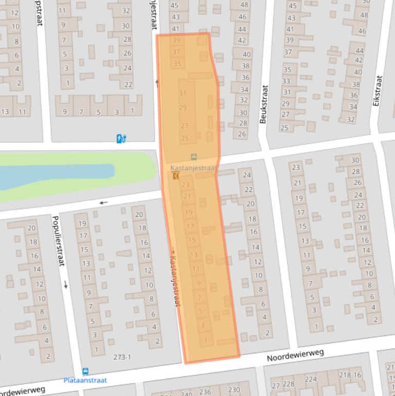 Kaart van postcodegebied 3812ML.