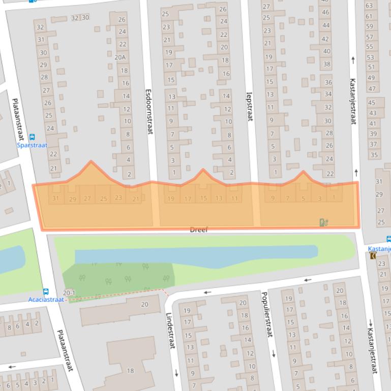 Kaart van postcodegebied 3812MT.