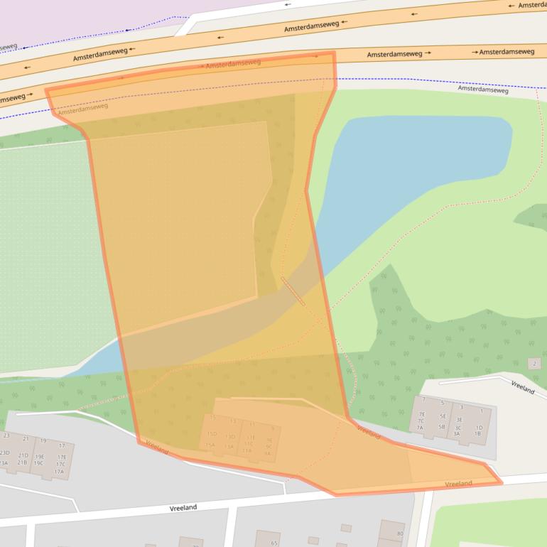 Kaart van postcodegebied 3812ND.