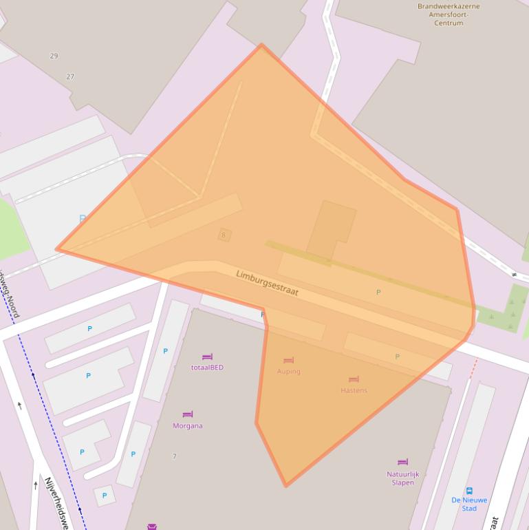 Kaart van postcodegebied 3812NN.