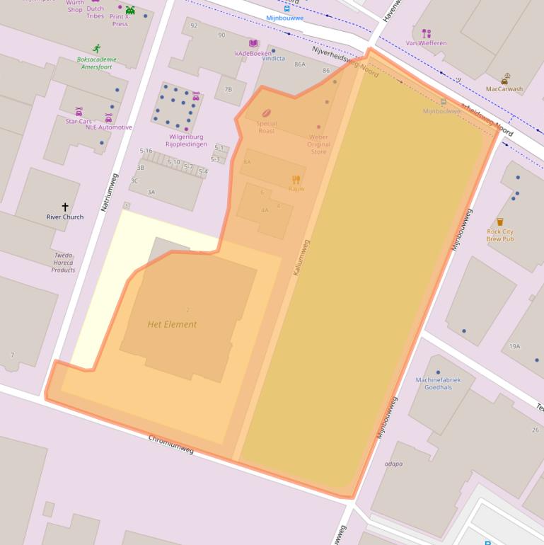 Kaart van postcodegebied 3812PT.