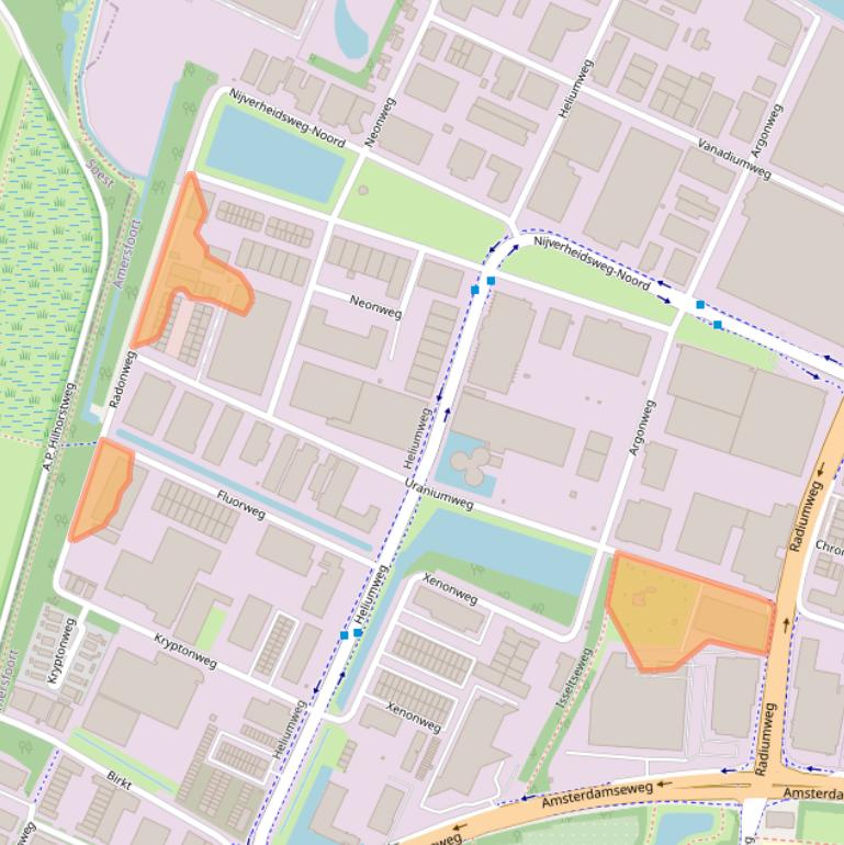 Kaart van postcodegebied 3812RL.