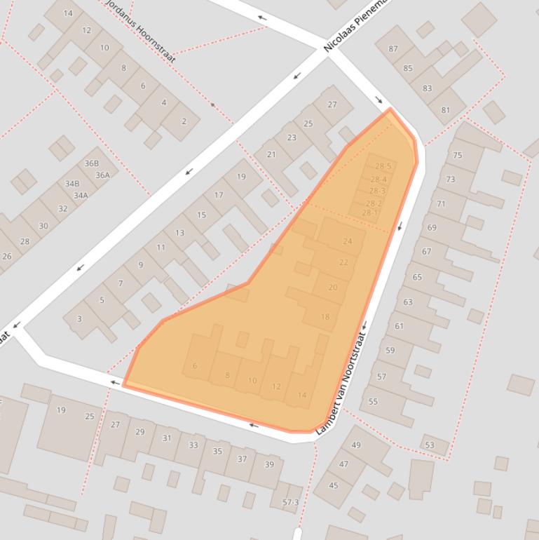 Kaart van postcodegebied 3812SC.
