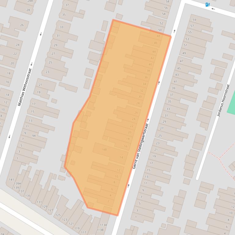 Kaart van postcodegebied 3812SL.