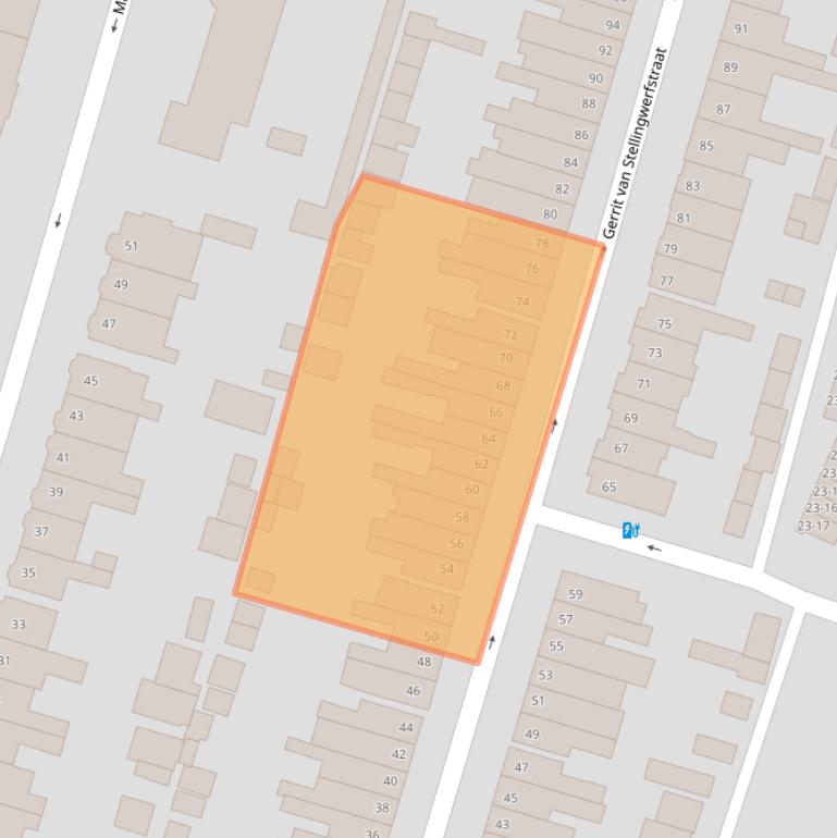 Kaart van postcodegebied 3812SM.