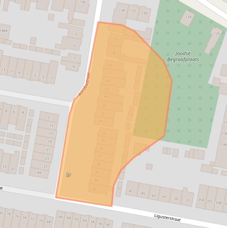 Kaart van postcodegebied 3812TP.