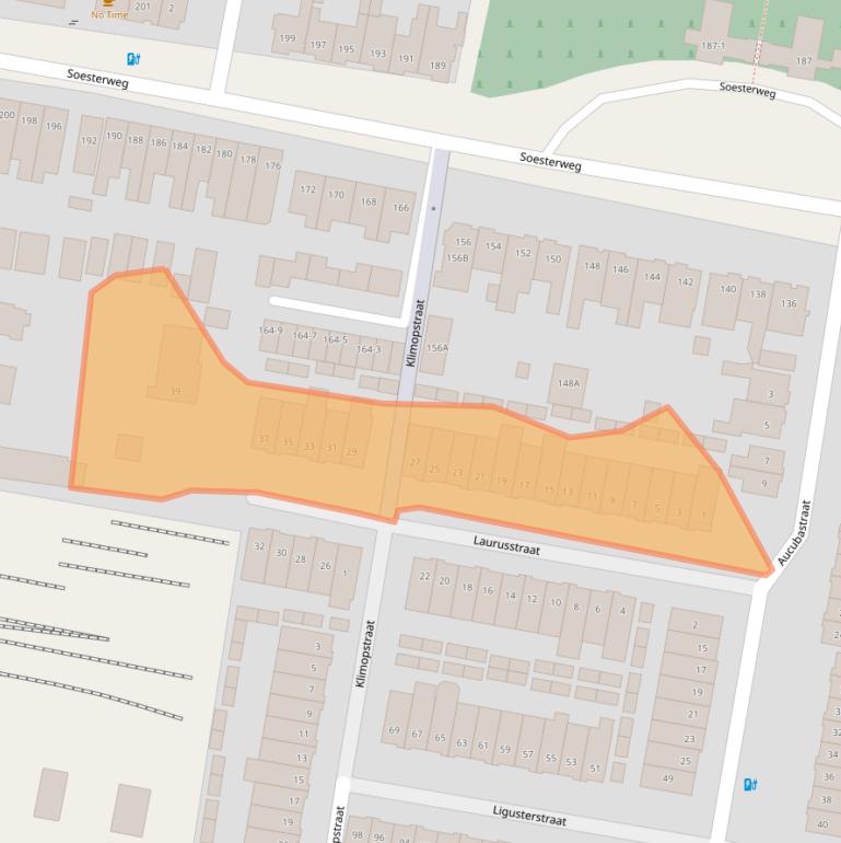 Kaart van postcodegebied 3812TR.