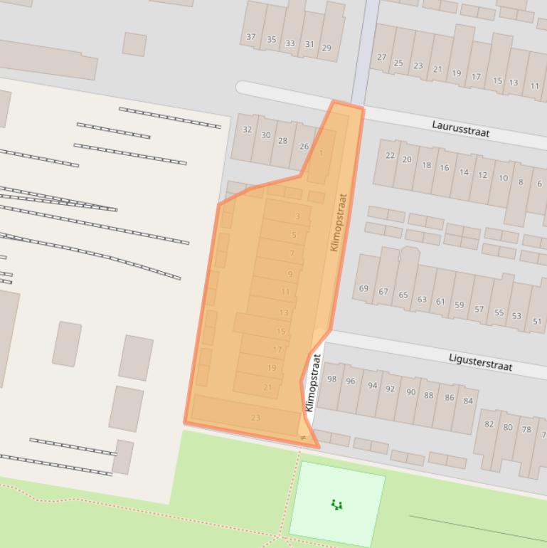 Kaart van postcodegebied 3812TT.