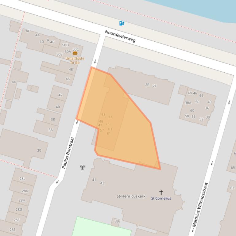 Kaart van postcodegebied 3812TV.