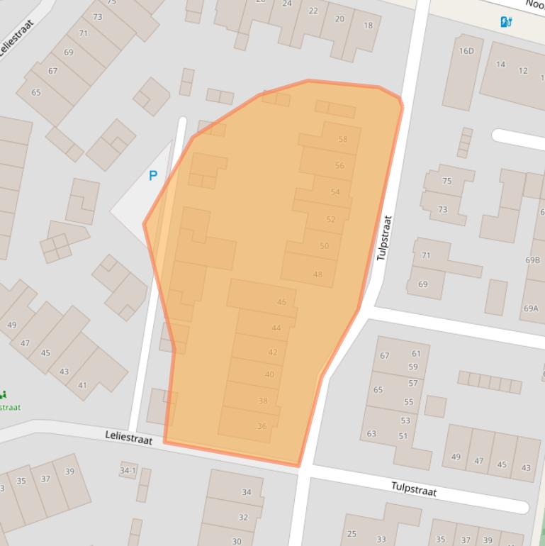Kaart van postcodegebied 3812VC.