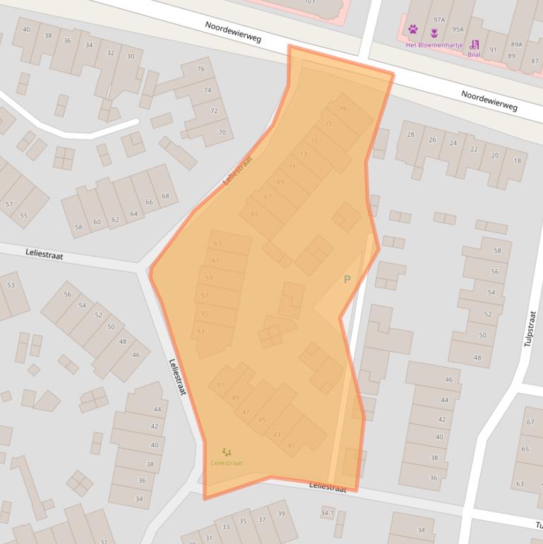 Kaart van postcodegebied 3812VE.