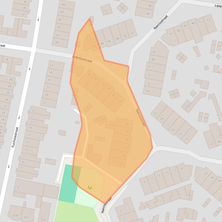Kaart van postcodegebied 3812VL.
