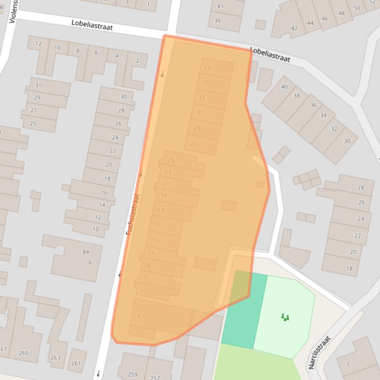 Kaart van postcodegebied 3812VN.