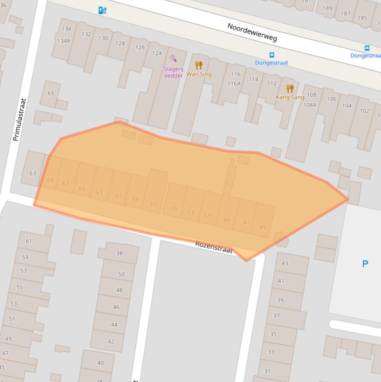 Kaart van postcodegebied 3812WC.