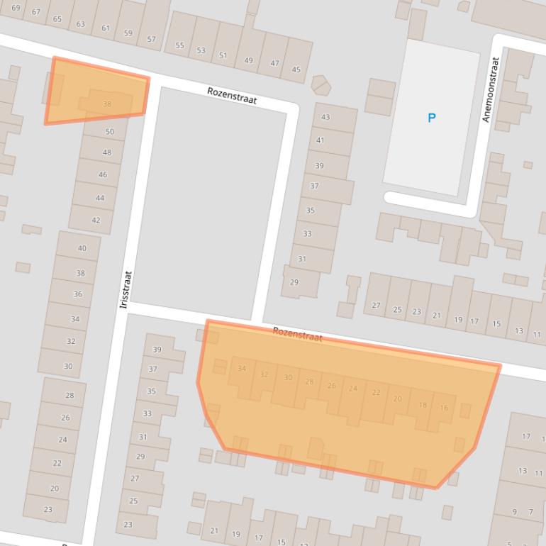 Kaart van postcodegebied 3812WD.