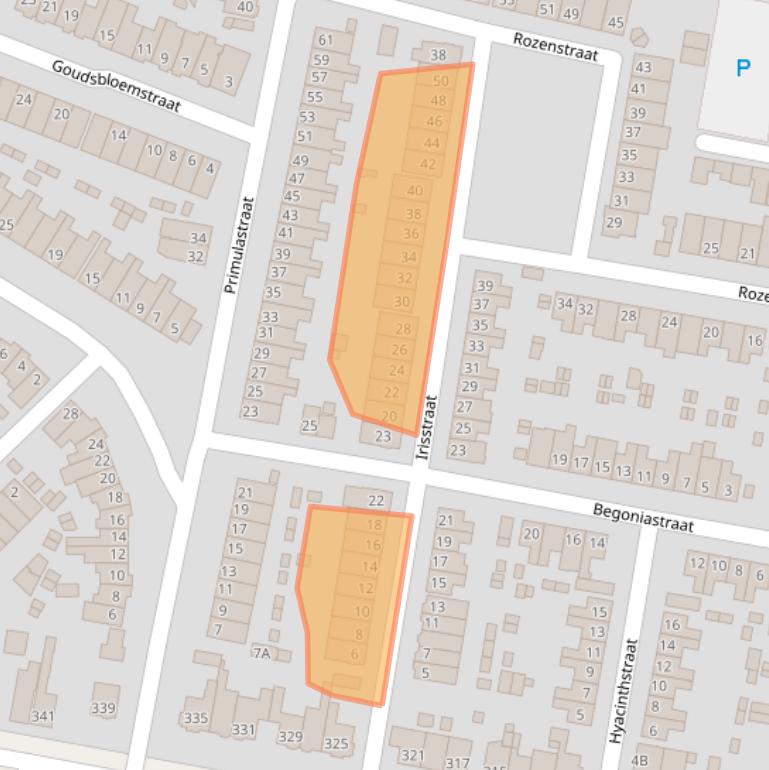 Kaart van postcodegebied 3812WL.