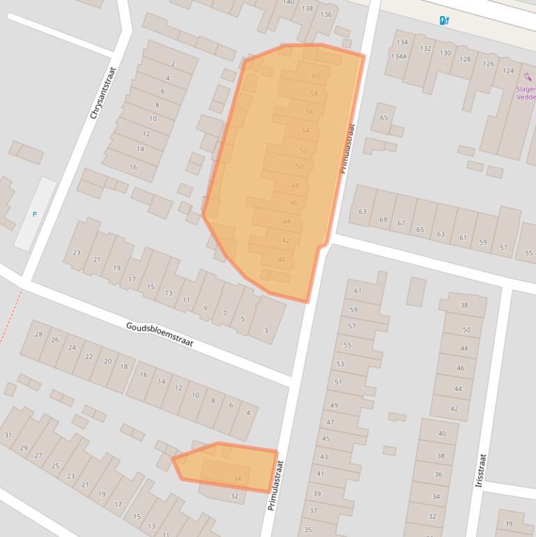 Kaart van postcodegebied 3812WS.