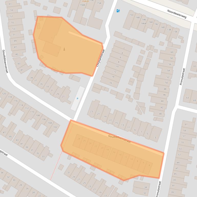 Kaart van postcodegebied 3812WX.
