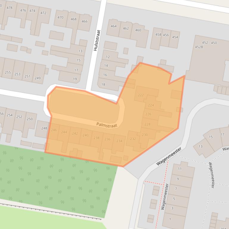 Kaart van postcodegebied 3812XL.