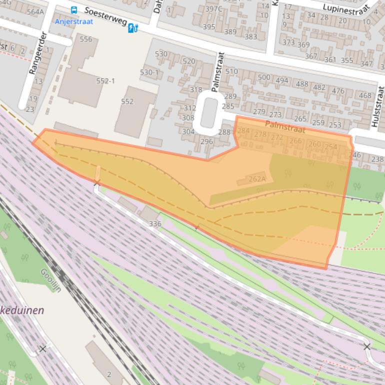 Kaart van postcodegebied 3812XM.