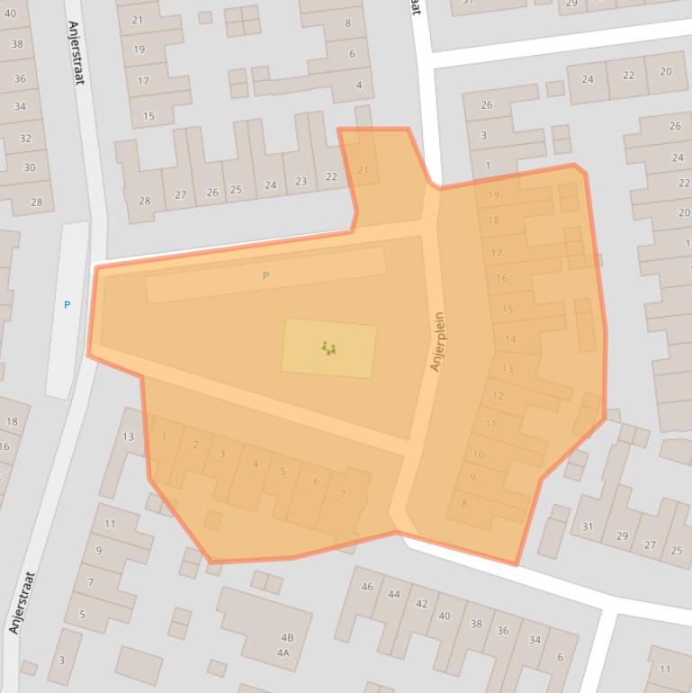 Kaart van postcodegebied 3812ZA.