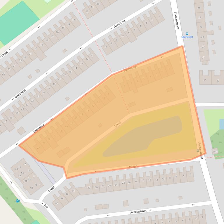 Kaart van postcodegebied 3812ZM.