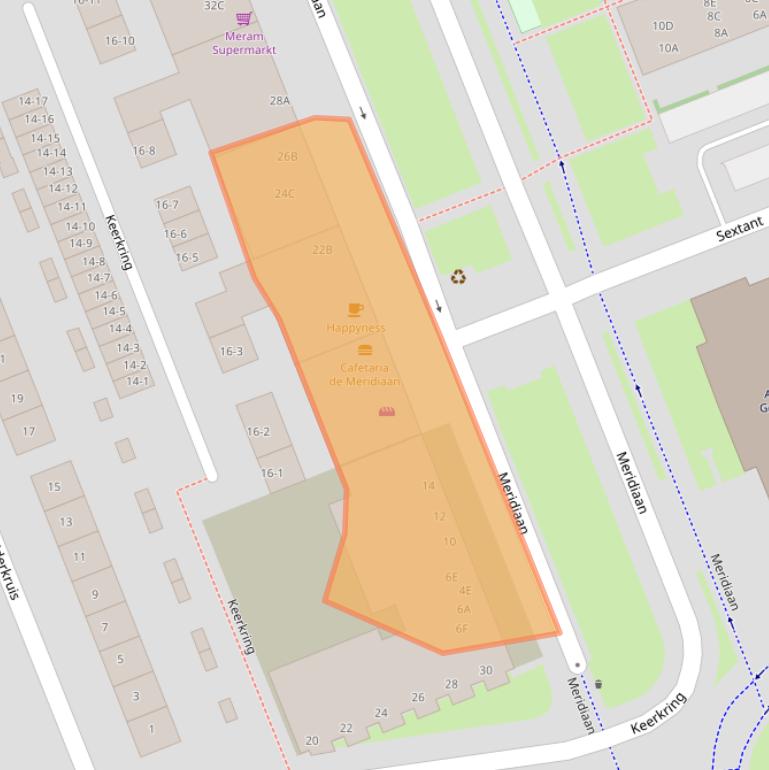 Kaart van postcodegebied 3813AV.