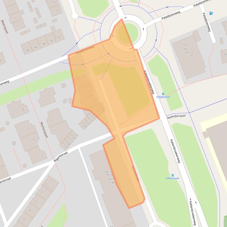 Kaart van postcodegebied 3813BD.