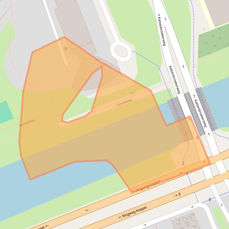 Kaart van postcodegebied 3813BM.