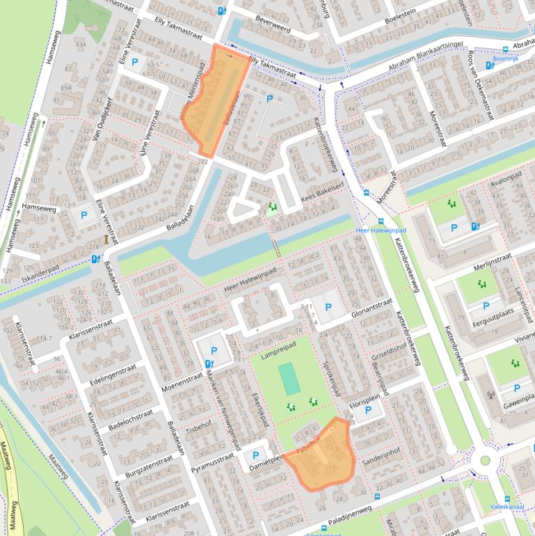 Kaart van postcodegebied 3813CW.