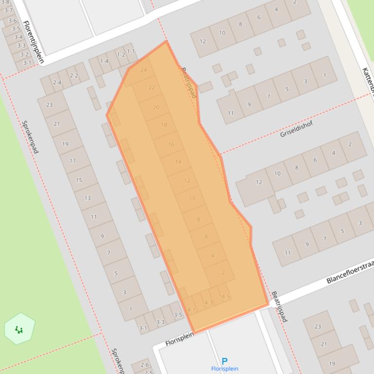 Kaart van postcodegebied 3813DM.