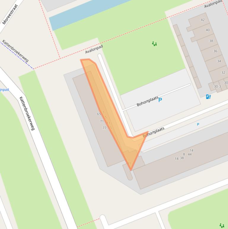 Kaart van postcodegebied 3813EE.