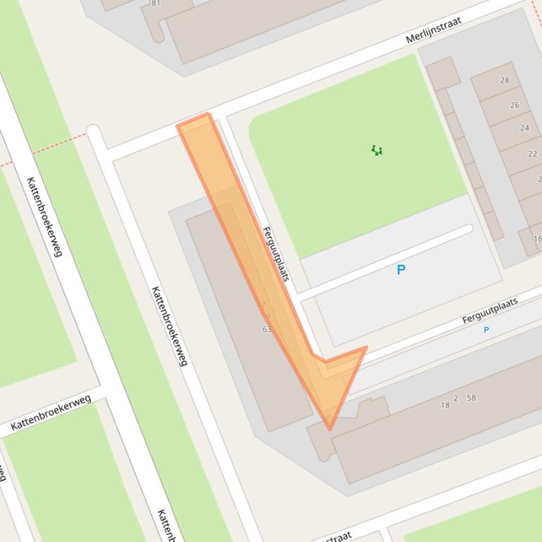 Kaart van postcodegebied 3813EK.