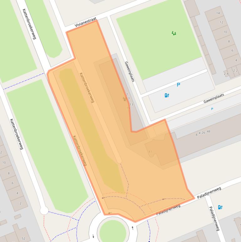 Kaart van postcodegebied 3813ER.