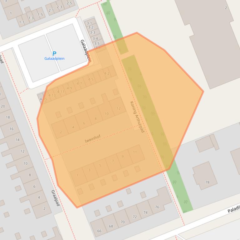 Kaart van postcodegebied 3813GC.